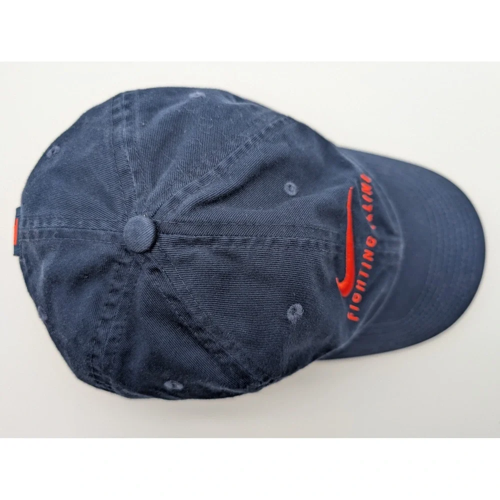 Nike Fighting Illini Navy Blue Heritage 86 Adjustable Hat Embroidered Swoosh Cap